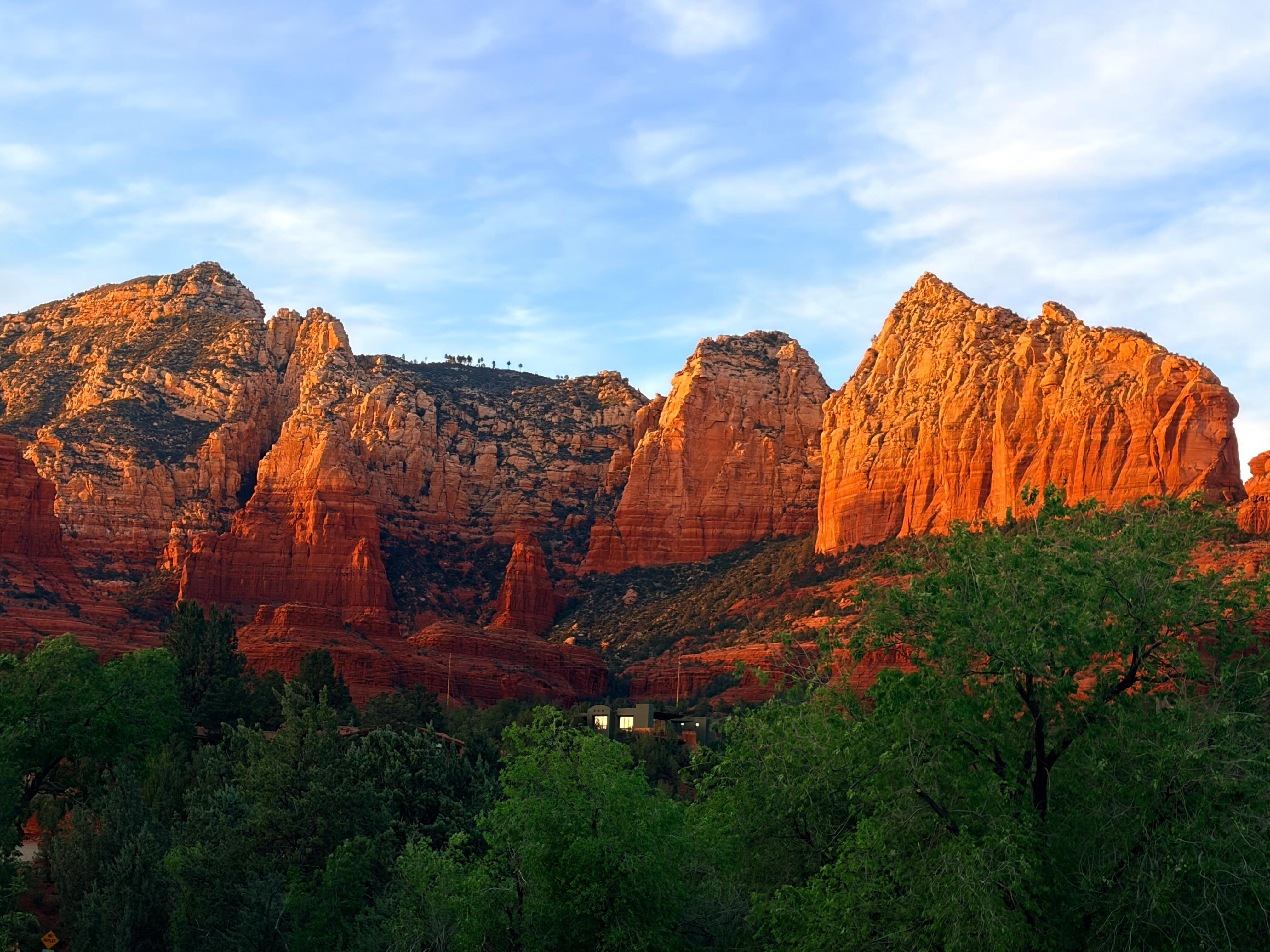 This sunset photo was taken from the street in front of the VRBO property. Amazing
