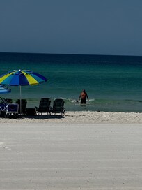 Just to compare to the last picture I shared here.
Our beach…even on a busy day it’s still not packed like my last picture which I took on the Pier of my husband & boys getting back from para-sailing.