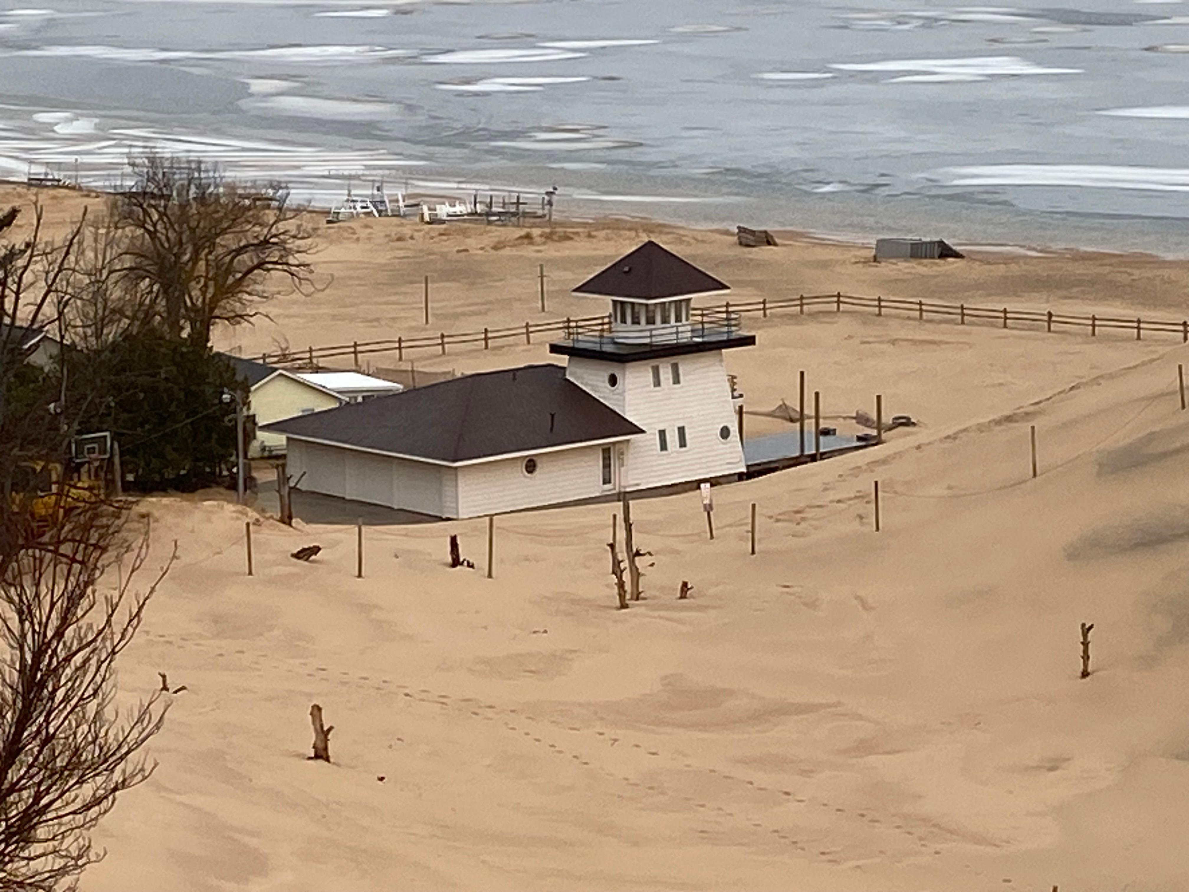 The dunes in the winter….much easier to climb when it’s cold!