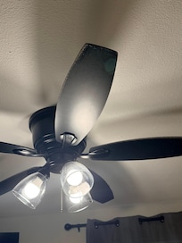 Bedroom ceiling fan