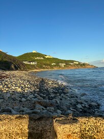 Great views but rocks cover the beach