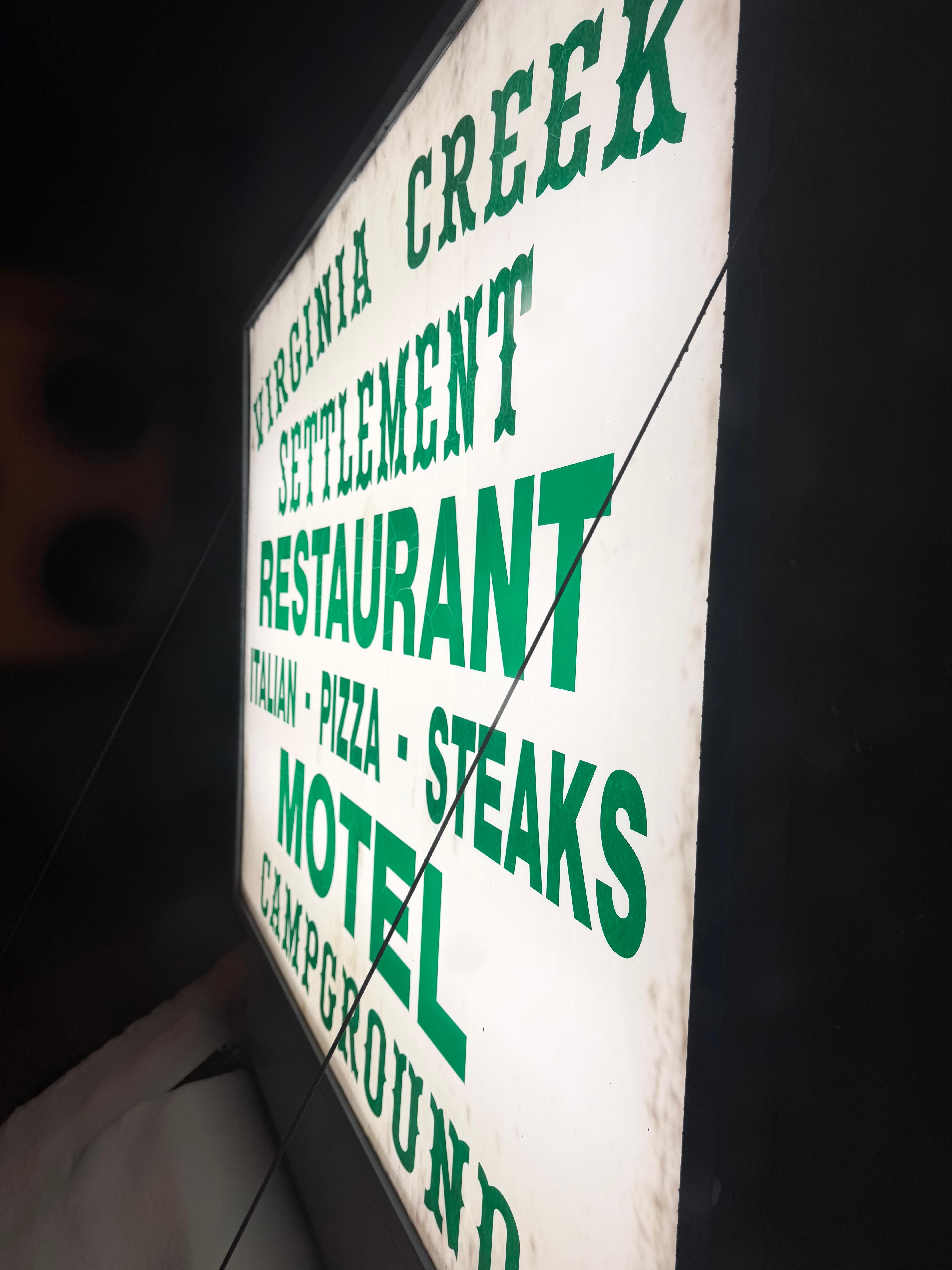 This photo was taken from the balcony upstairs, just outside a private room window.