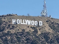 Sign from Lake Hollywood walking trail
