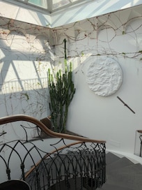 View at the top of the stairs.
