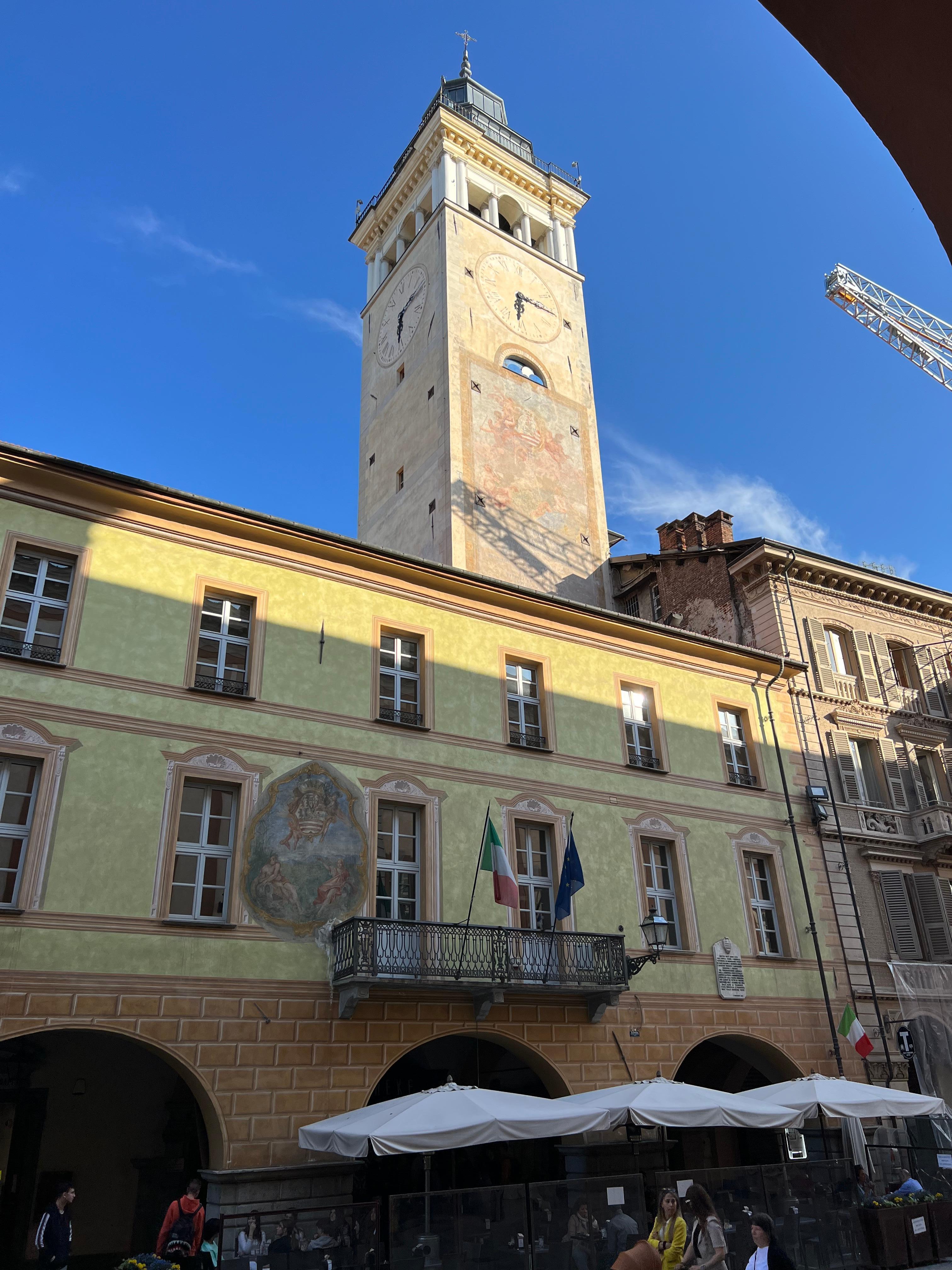 Partie de la vieille ville à Cuneo