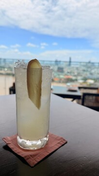Rooftop bar drinks