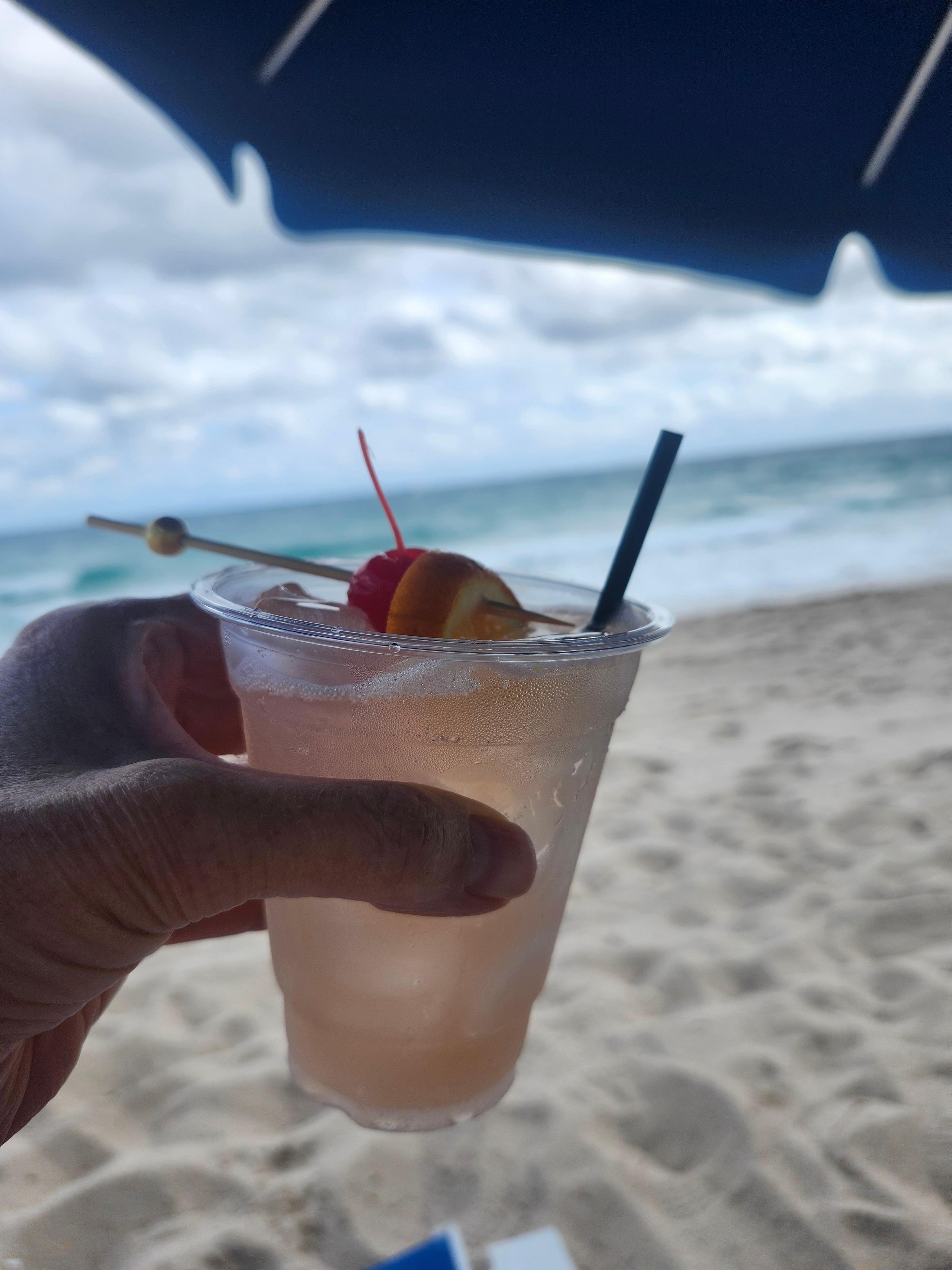 Cocktails on the beach