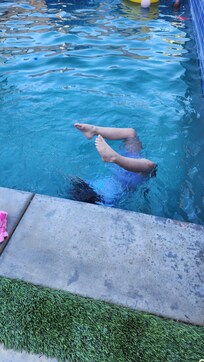 Playing in the pool