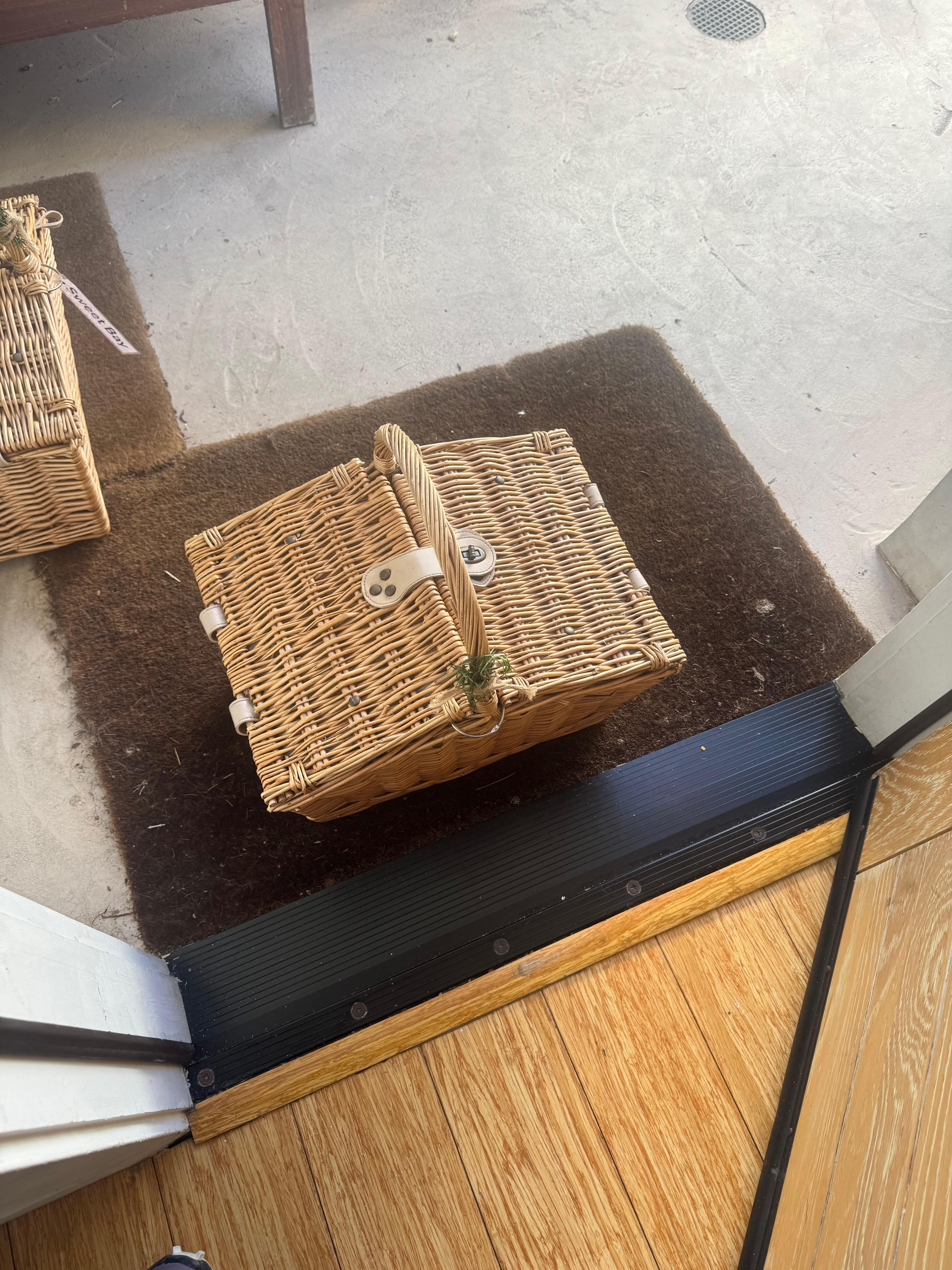 Breakfast delivered at 8am every morning in this cute basket