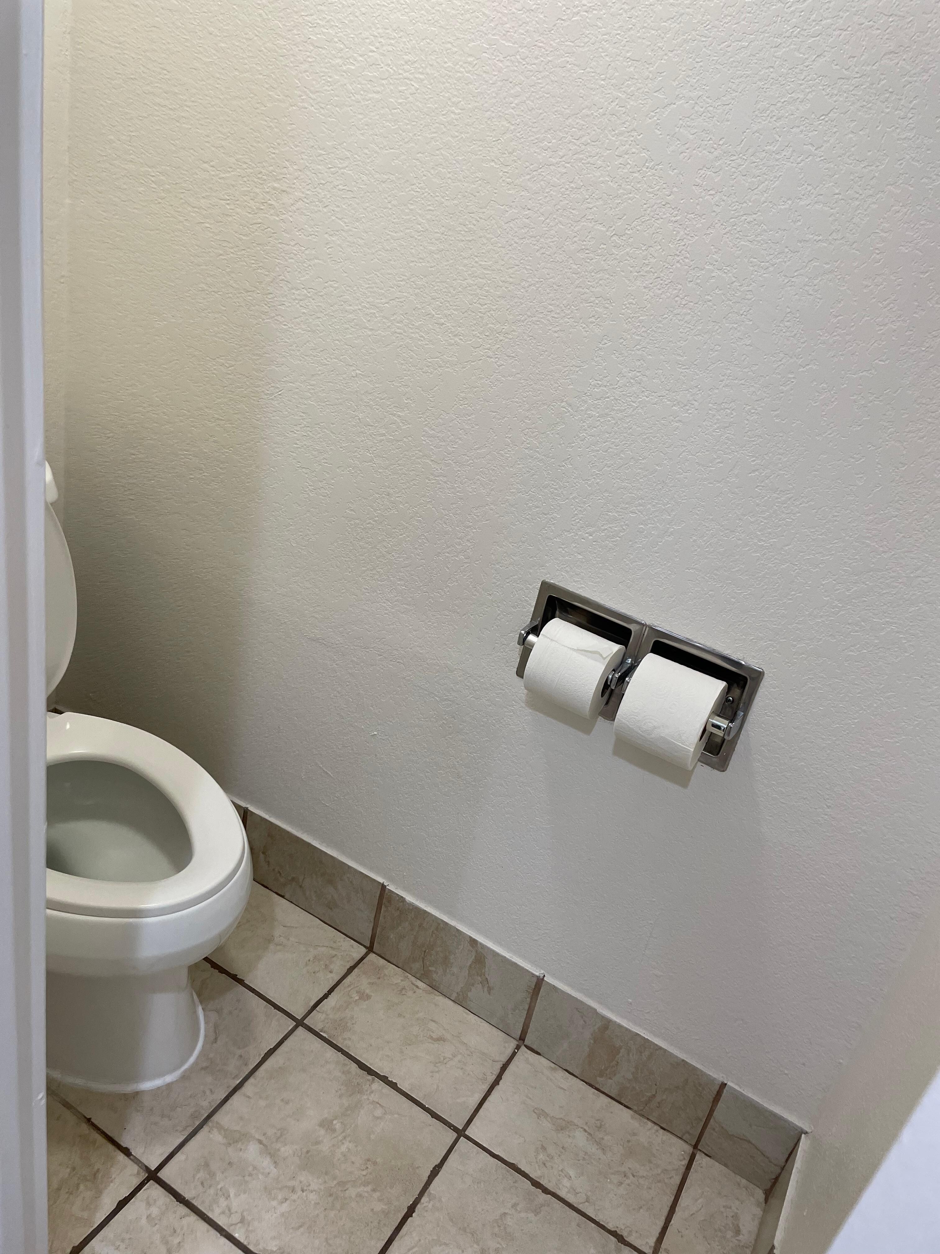 Bathroom in a closet