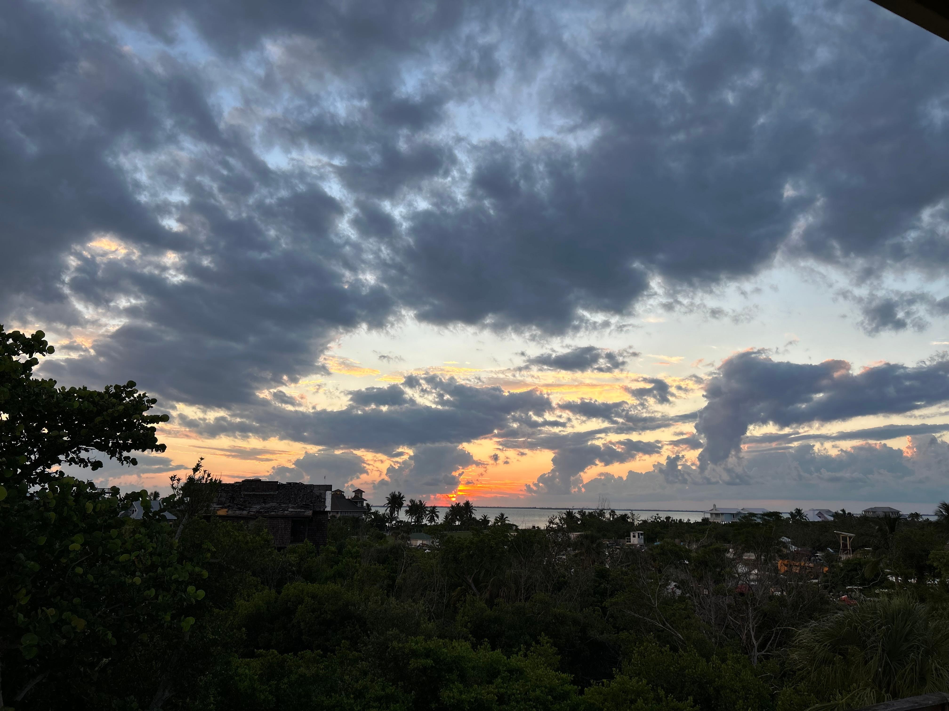 Sunrise from top deck