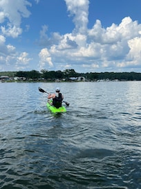 Test your skills at Kayaking or Paddle board.