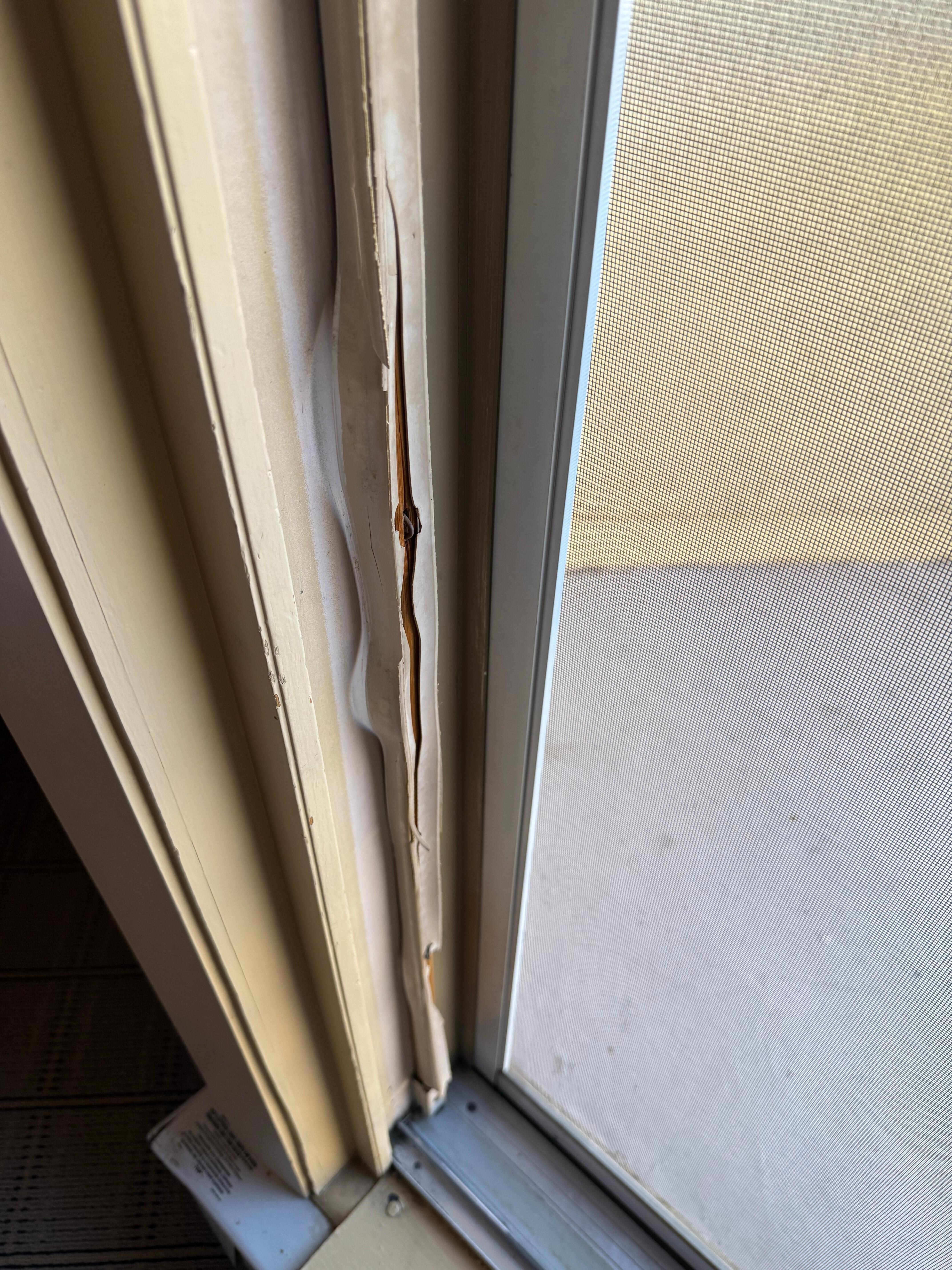 Door trim was broken