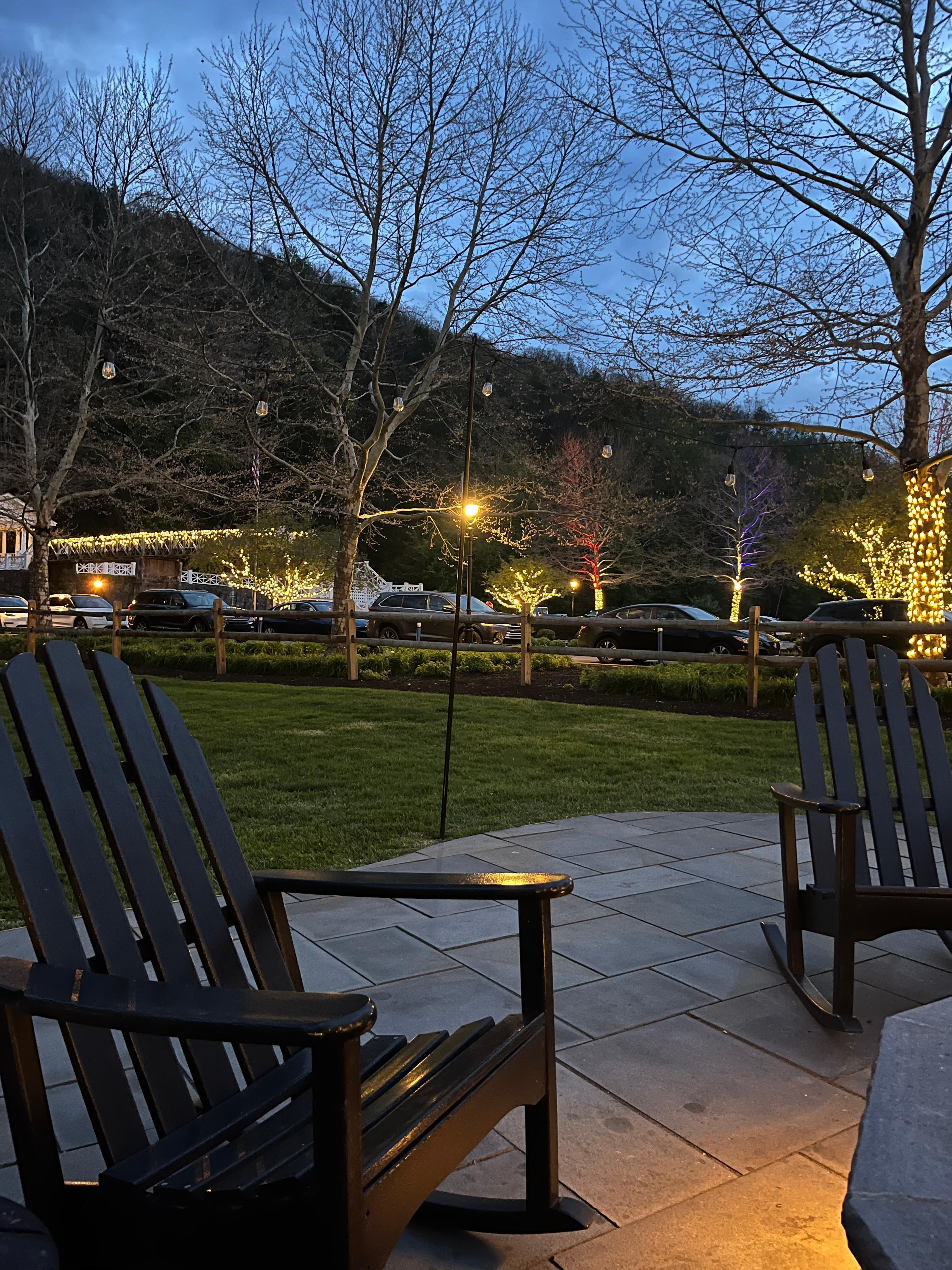 An evening outside