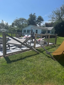 Here is the pool umbrella which had fallen ( no wind)