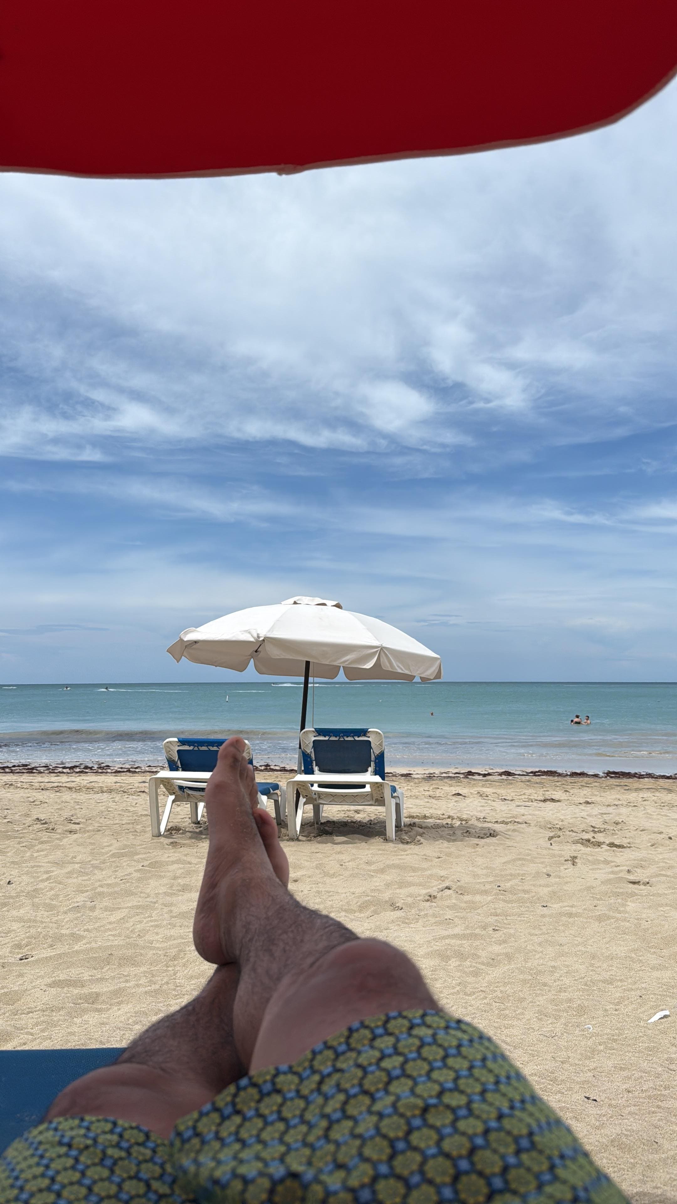 Service in the beach 