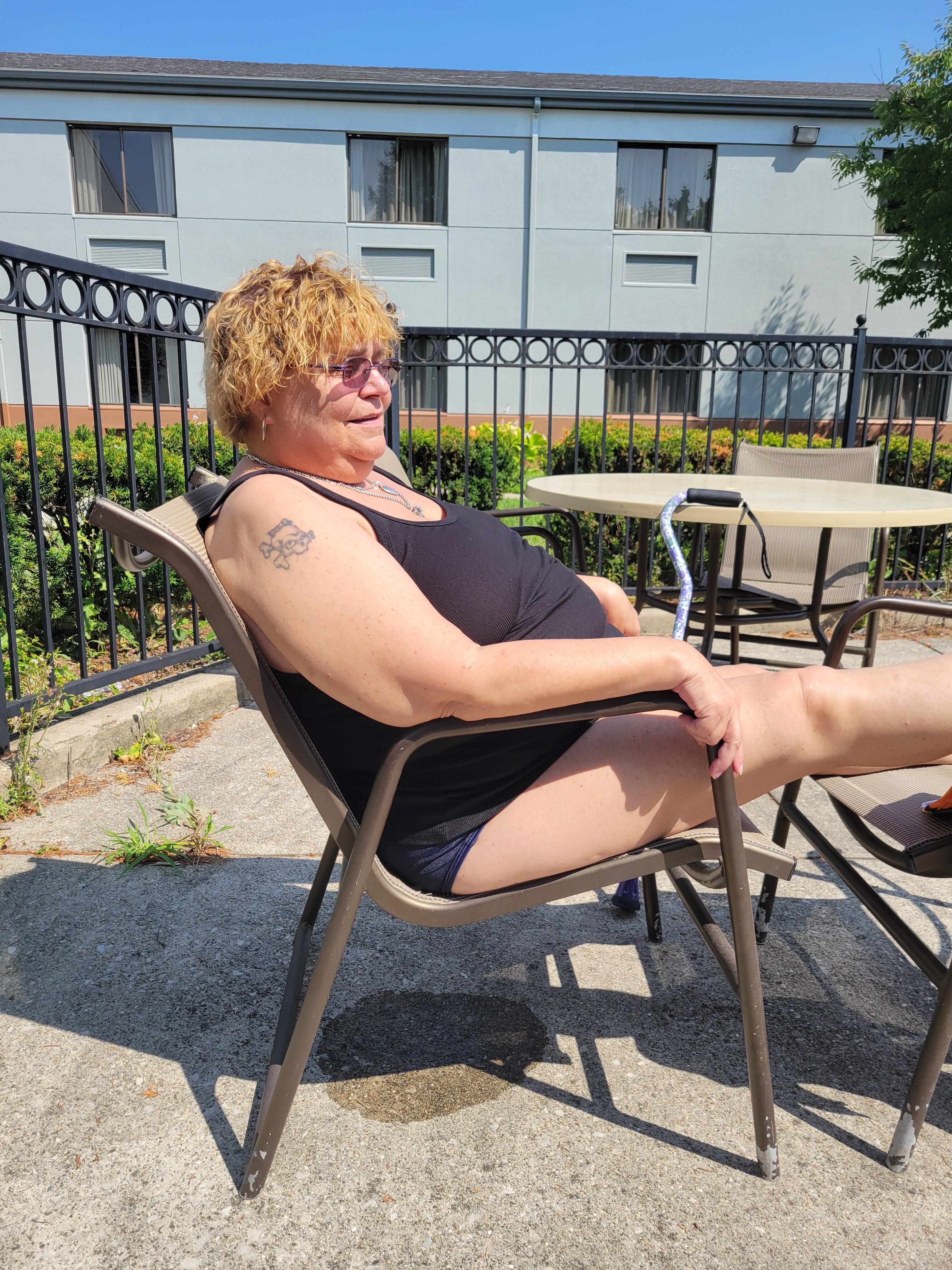 Enjoying the sun