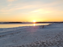 Sunrise at Kalmus beach.