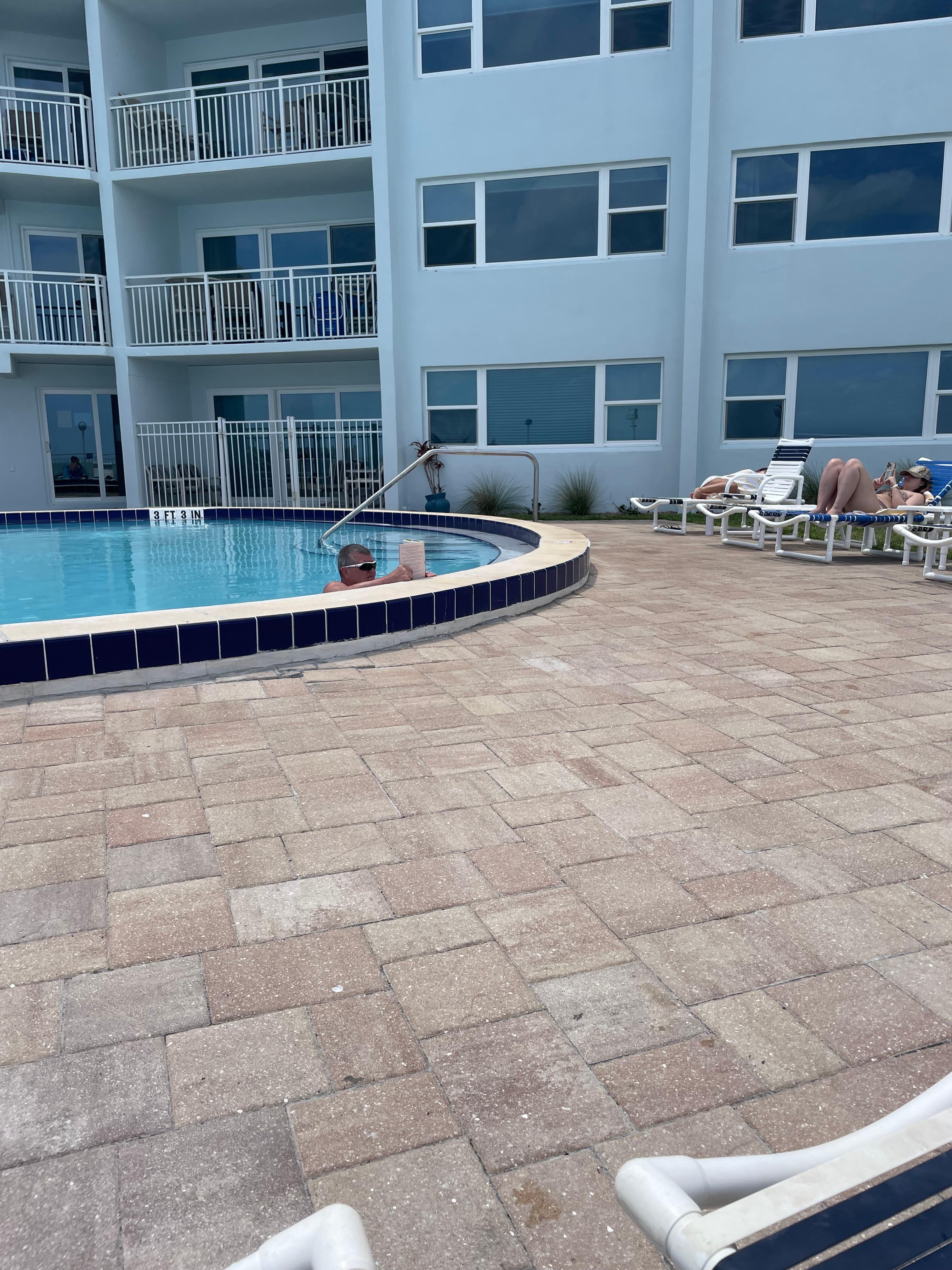 Nice pool area.  
