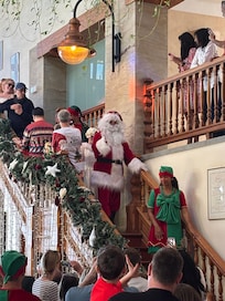 On Christmas morning Santa brought presents for all the children staying in the hotel
