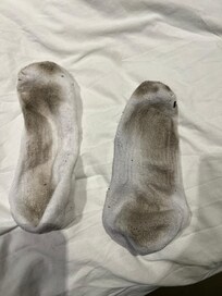 After walking on supposedly clean floor