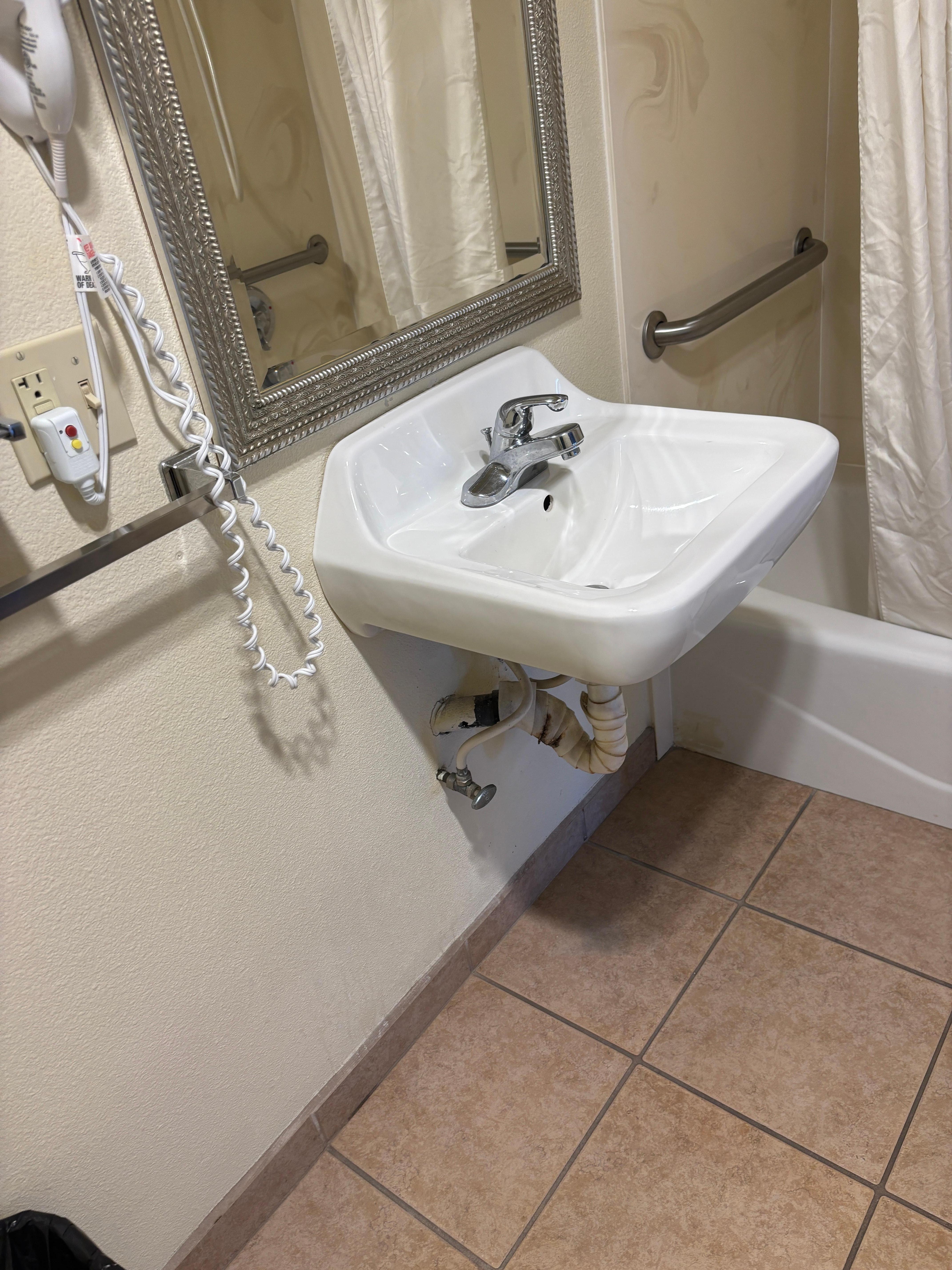 Sink with no counter