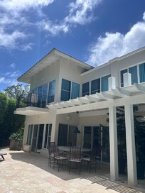 The Villa from the backyard.
