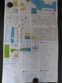 Helpful map of Shawano