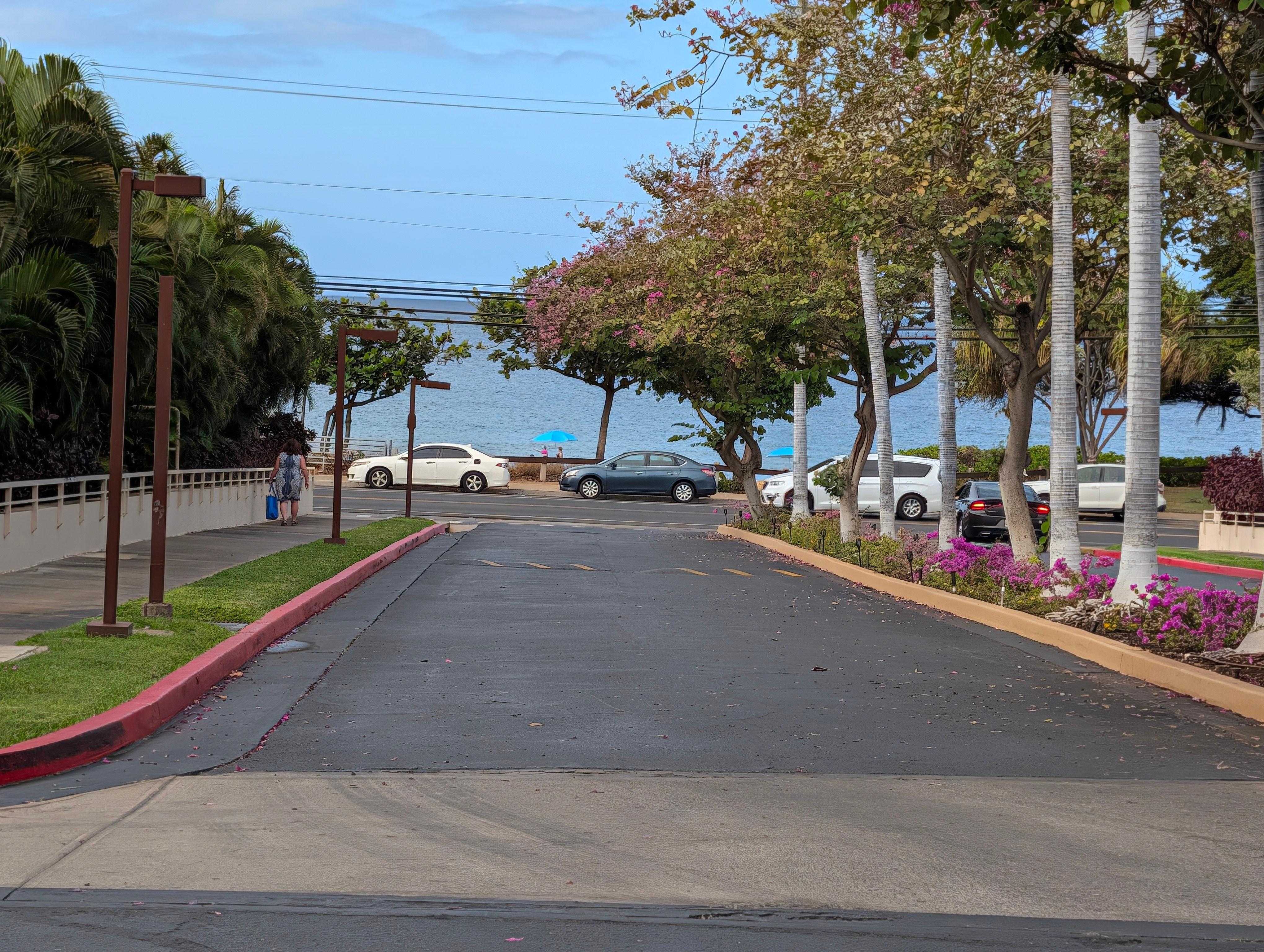 View of beach from our "back door" to see how close it is