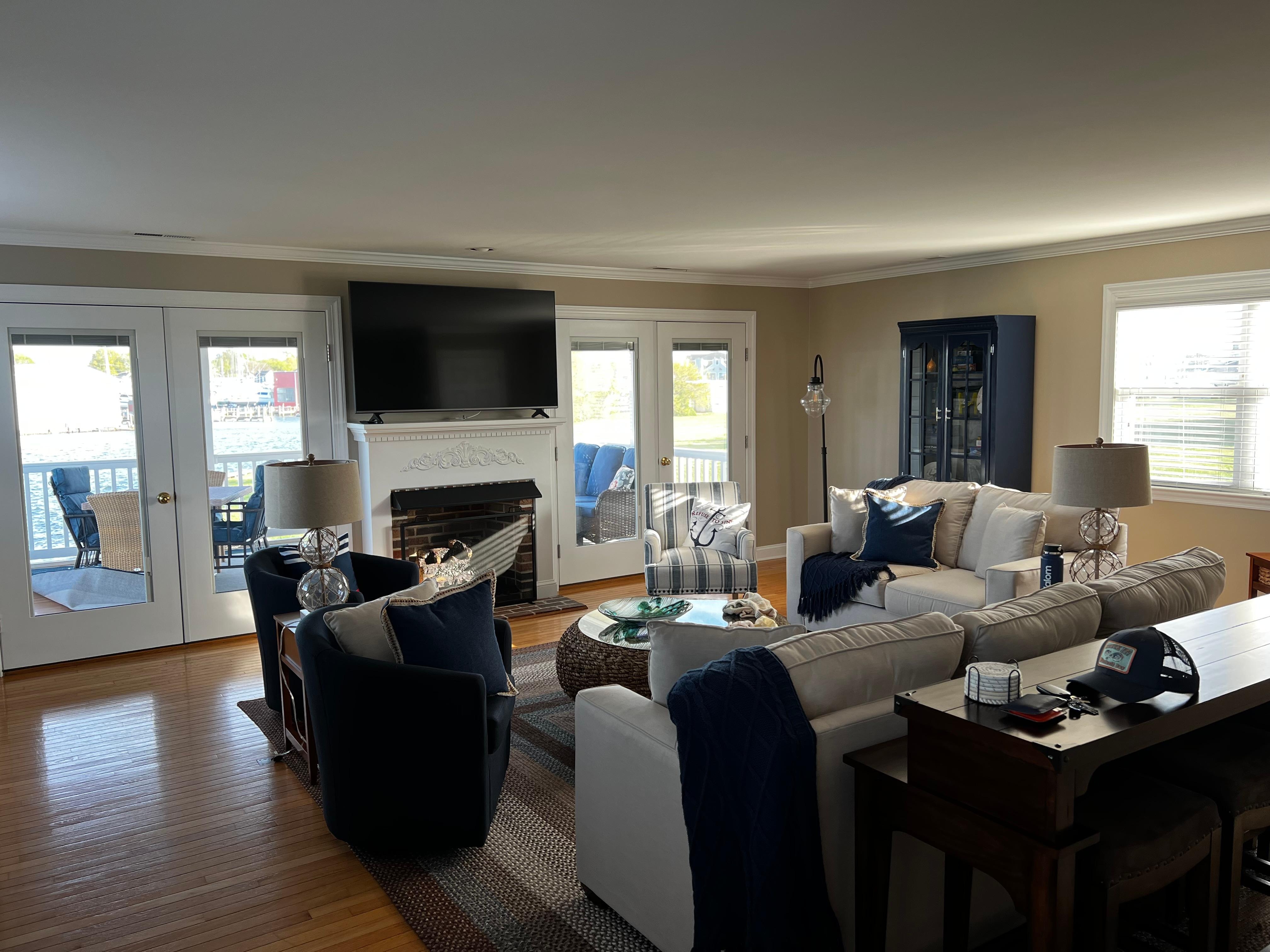 The large and comfortable living room