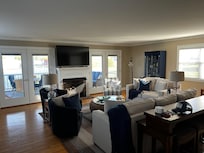 The large and comfortable living room