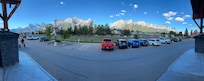 View from entrance to hotel