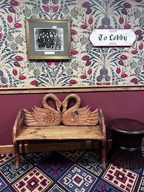 One of the many alcoves where you can sit and relax.