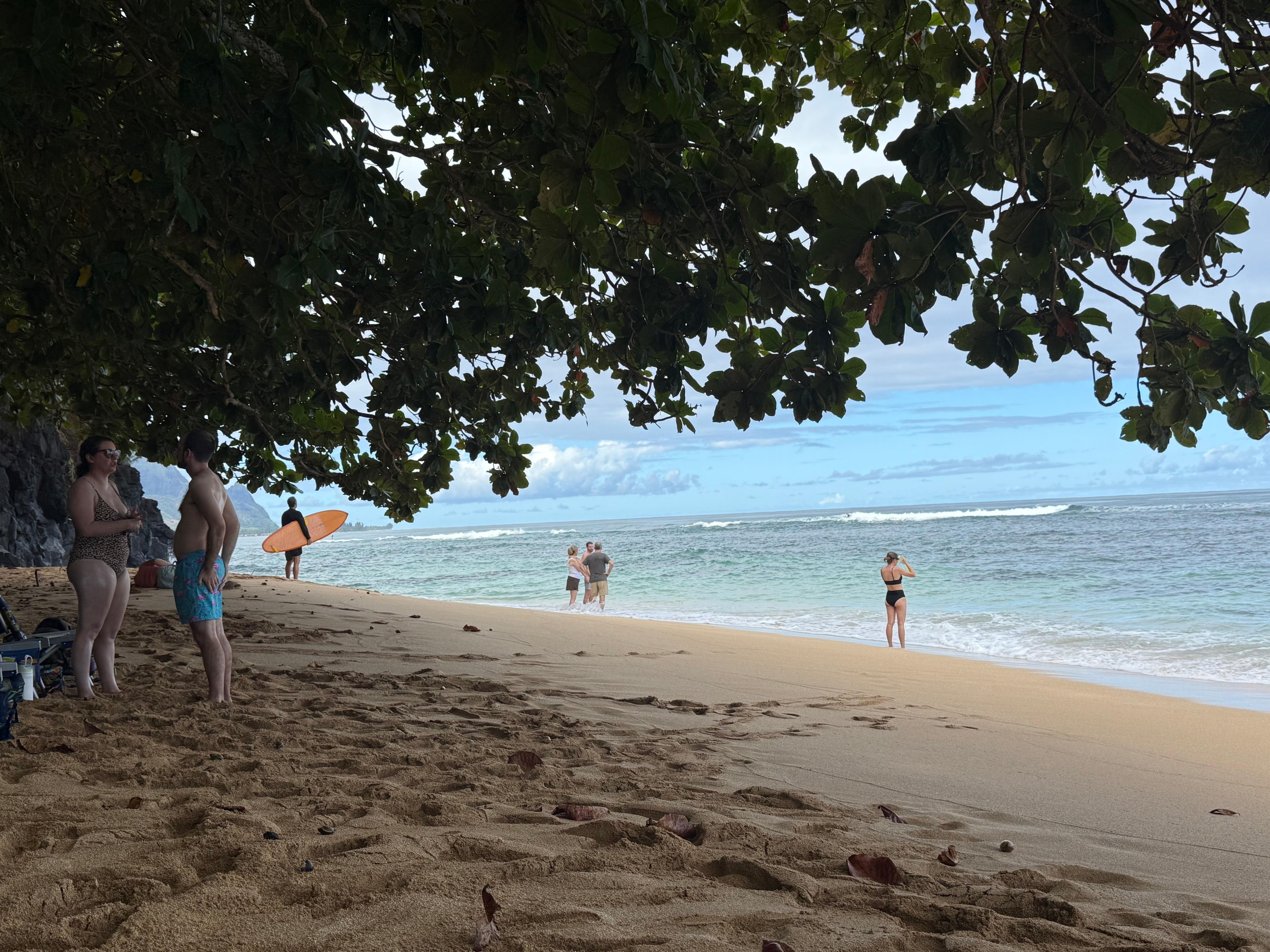 The beach that’s a short walk away