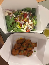 Menu said 6 crispy wings so I expected something more high-end than this.