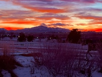 Sunset View from the back porch - Pikes Peak