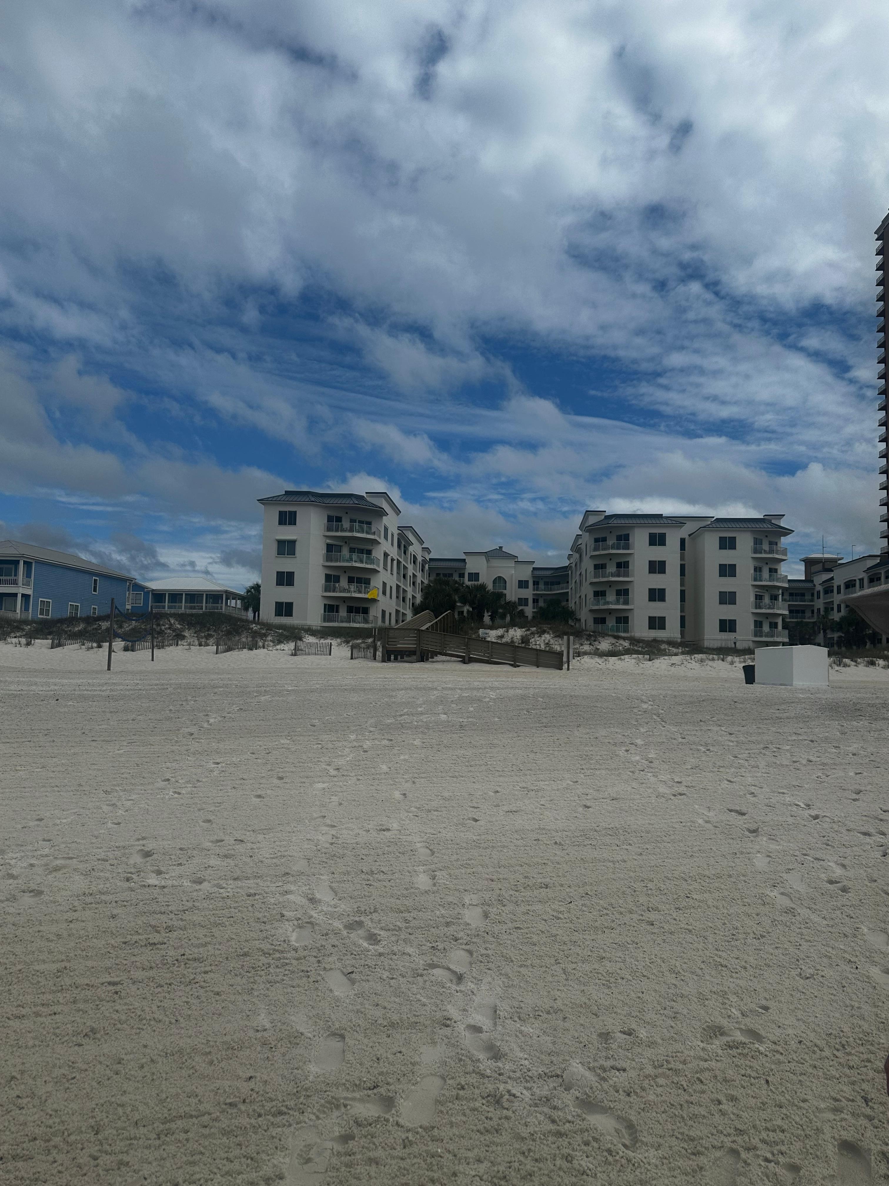 View of property from ocean looking.