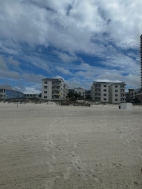 View of property from ocean looking.