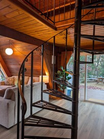 Gorgeous staircase to second floor