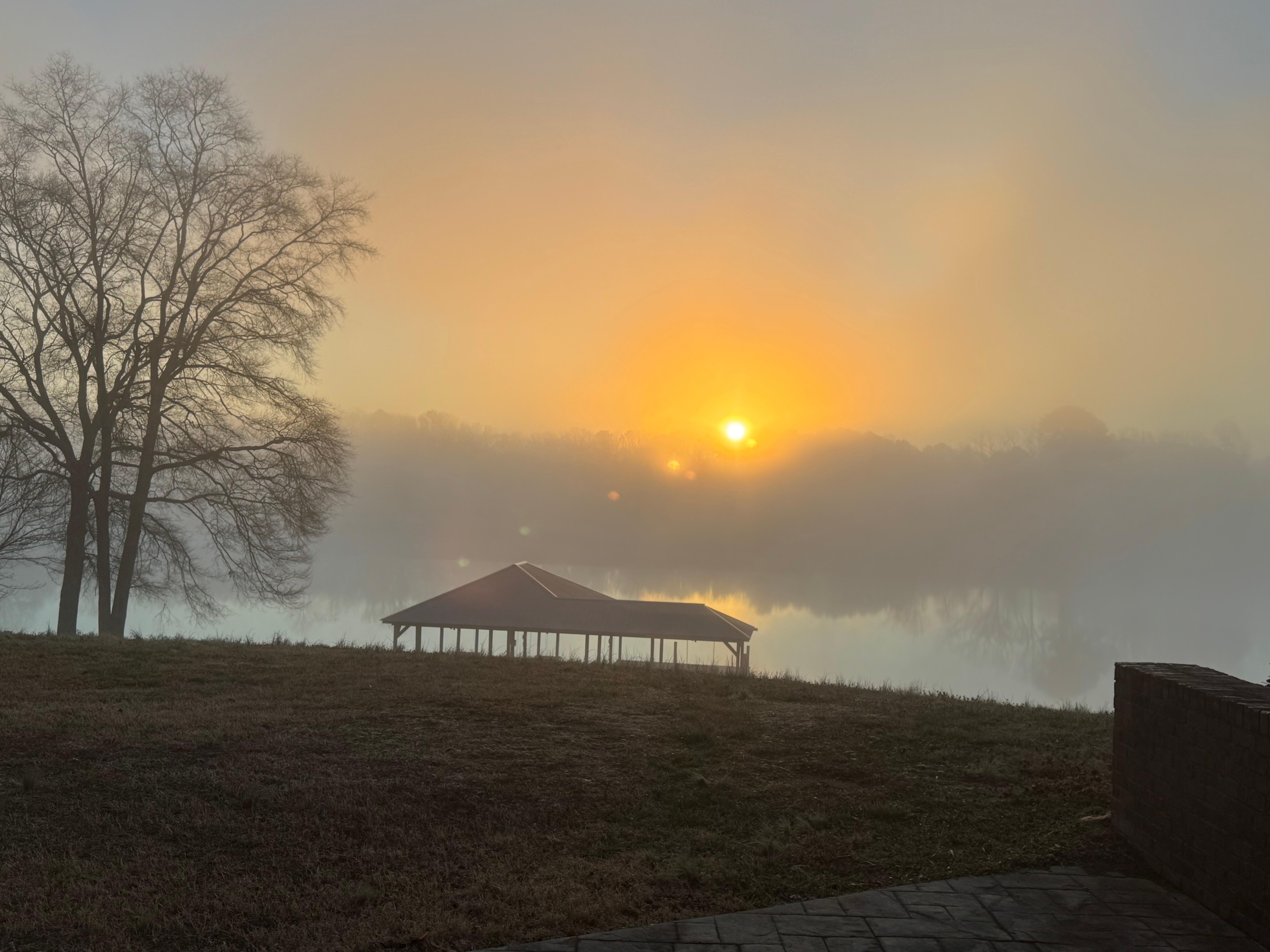Sunrise from the deck
