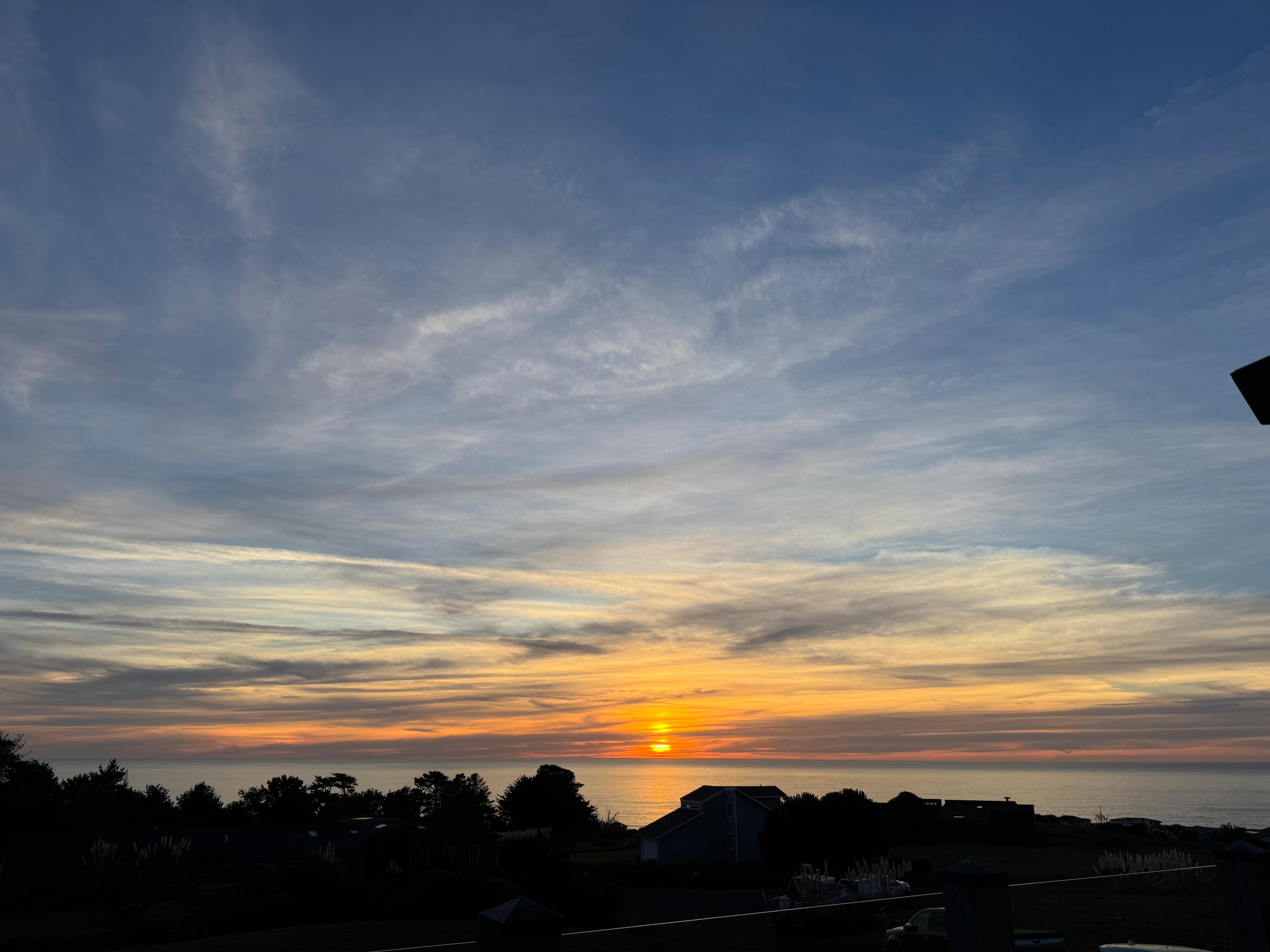 Spectacular view from the deck. 