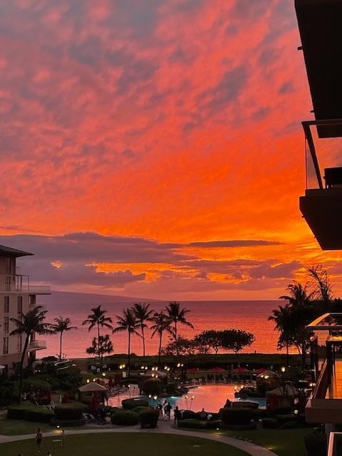 One of many glorious sunsets. 