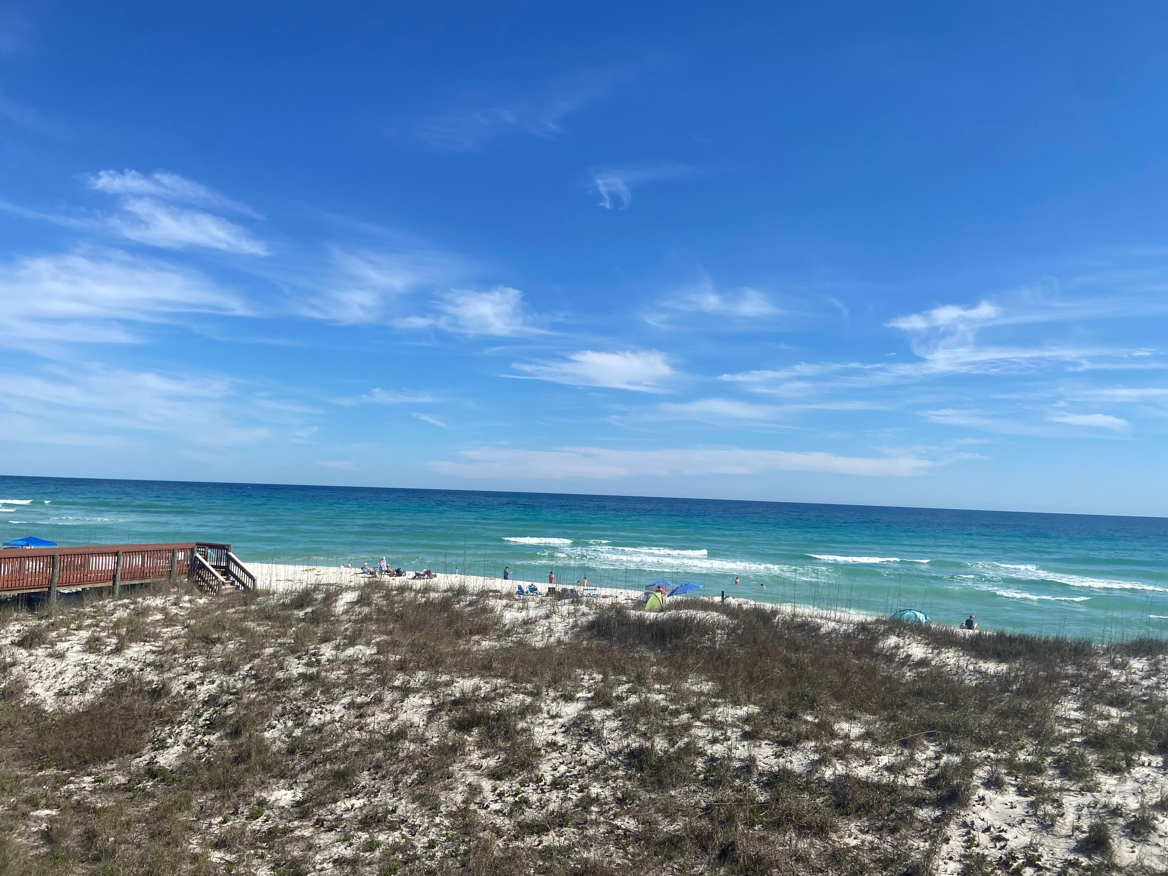 View from the main level balcony. 