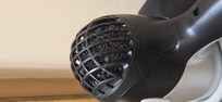 Hair covered on the blow dryer