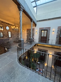 Upper level walkway.