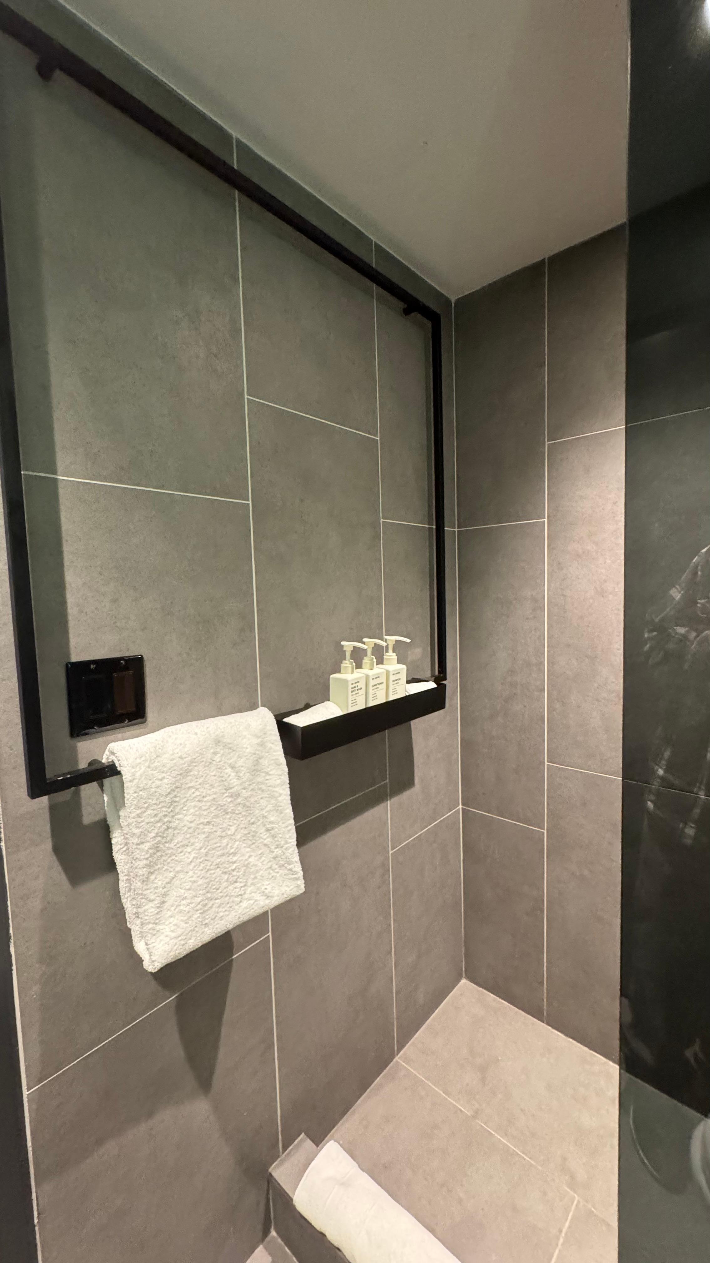 Shower with all organic products that smelled amazing