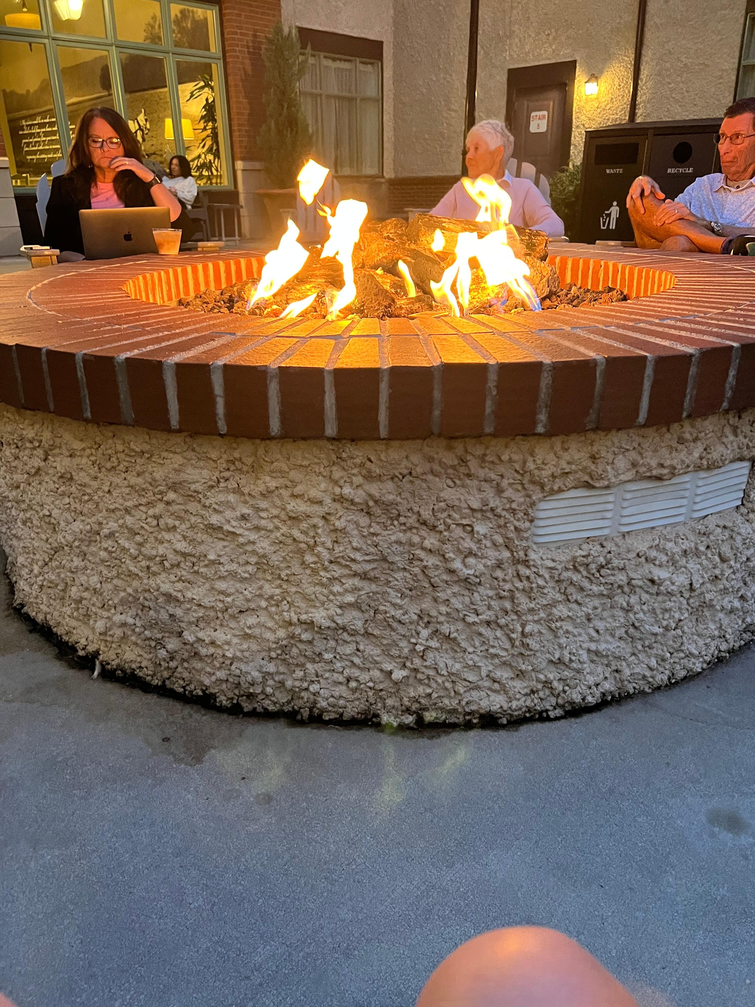 Social hour with wine