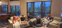 Just chilling with the grandkids.