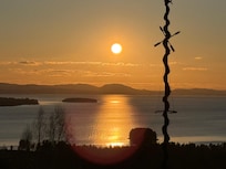 Utsikt från rummet över Siljan.