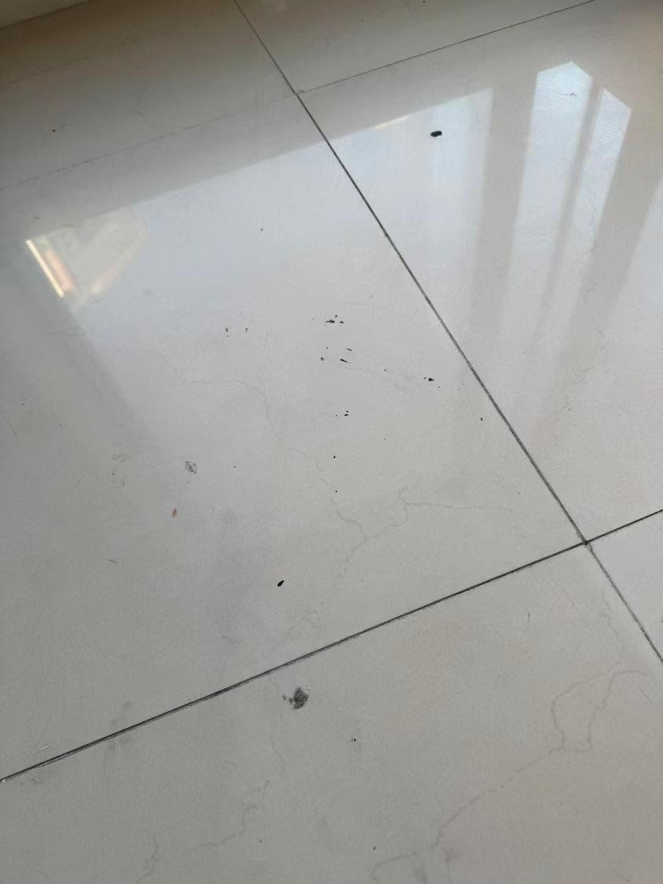 dirty marks on the floor